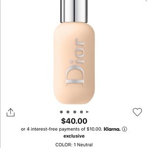 Dior Face and body foundation